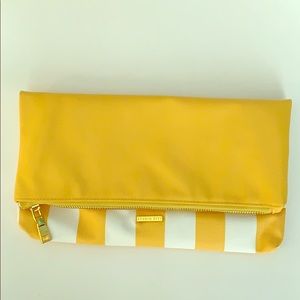 Reversible Yellow Cabana Clutch studio DIY